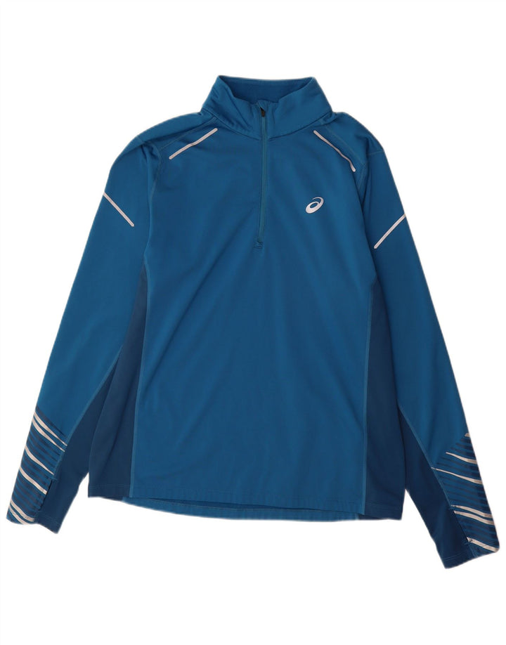 Asics Muški pulover Trenirka Top Large Blue Colourblock Poliester Sports