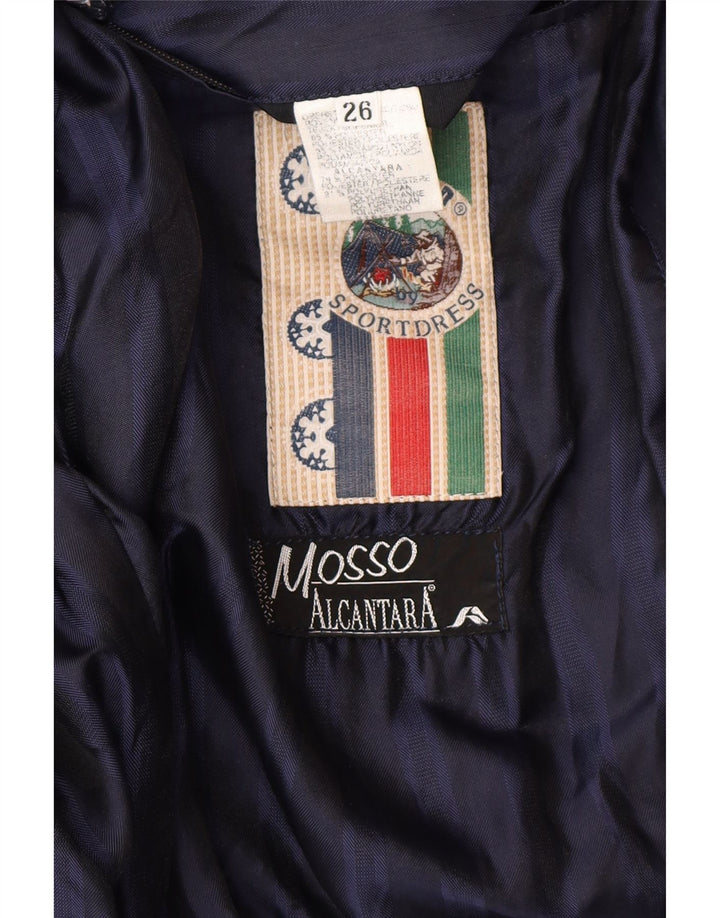 VINTAGE muška bomber jakna UK 42 XL tamnoplavi poliester