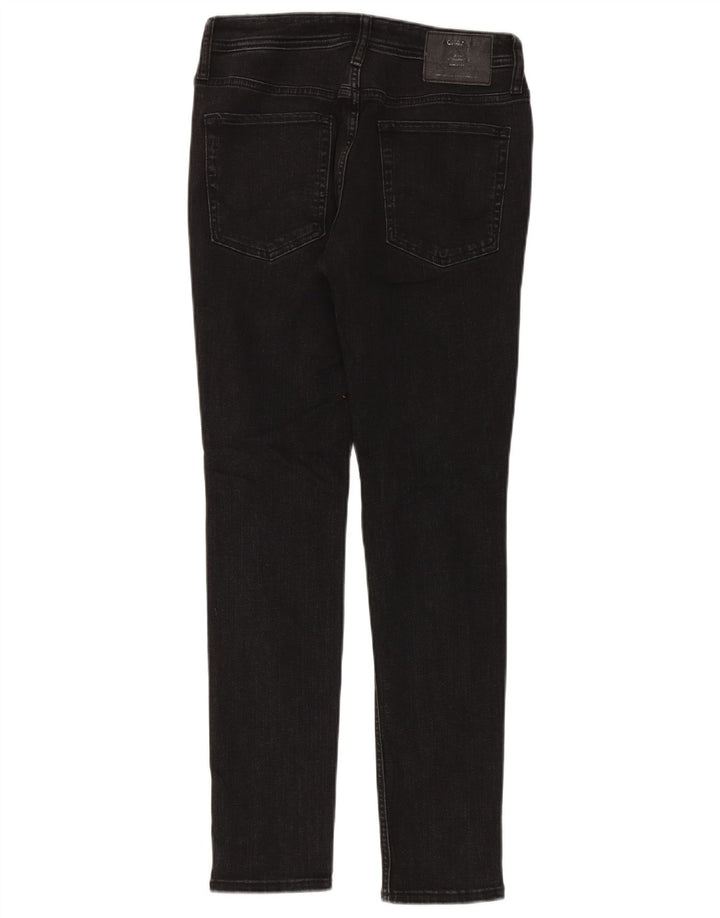 Muške uske traperice Jack & Jones W32 L30 crni pamuk