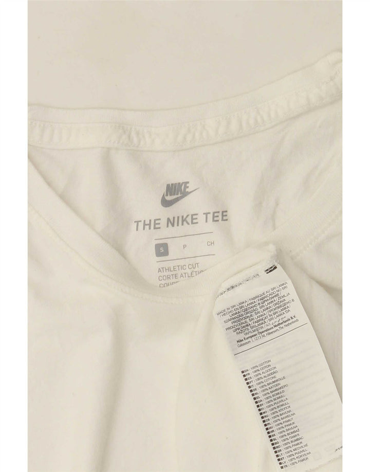 Nike Muška majica atletskog kroja Mala bijela pamučna majica