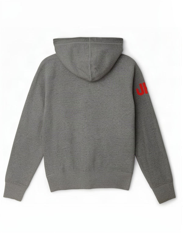 Superdry Mens Graphic Zip Hoodie Sweater Medium Grey Cotton
