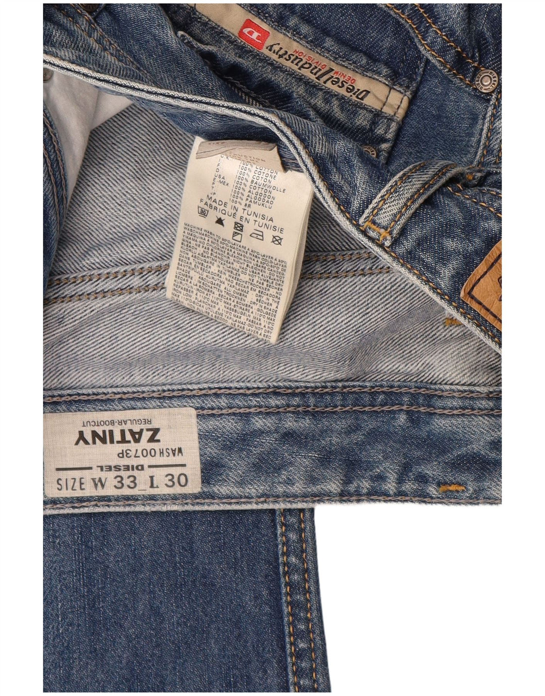 Diesel ženske traperice Zatiny Regular Bootcut W33 L30 plavi pamuk