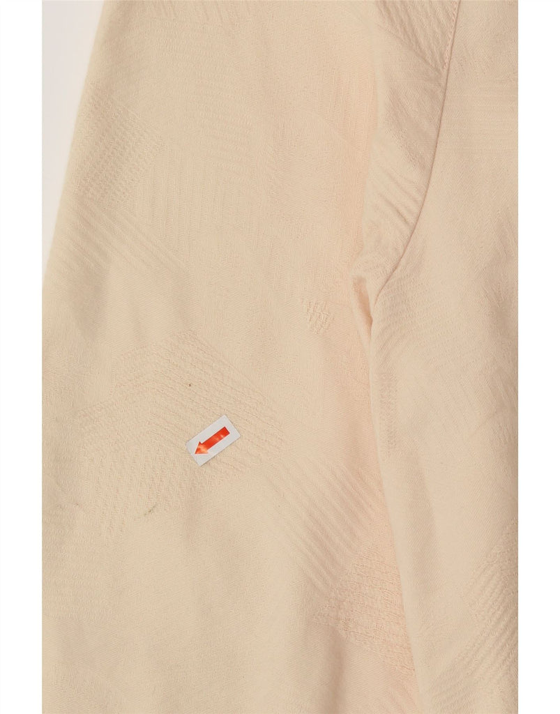 LOUIS FERAUD Womens Double Breasted Blazer Jacket UK 14 Medium Beige Vintage Louis Feraud and Second-Hand Louis Feraud from Messina Hembry 