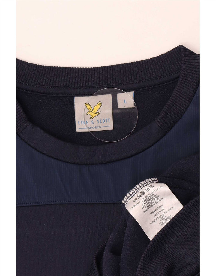 Lyle & Scott muški džemperi veliki tamnoplavi poliester