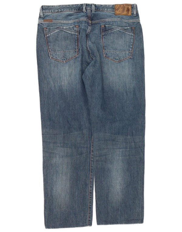 Marlboro Classics Mens Straight Jeans W38 L29 Plavi pamuk