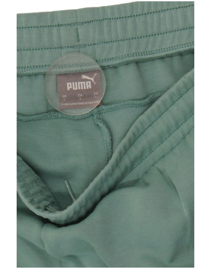 Puma muške hlače za trenirku Large Green Colourblock
