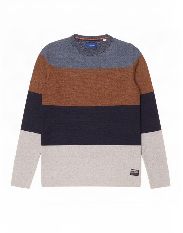 Jack & Jones muški džemper s okruglim izrezom srednje raznobojne boje
