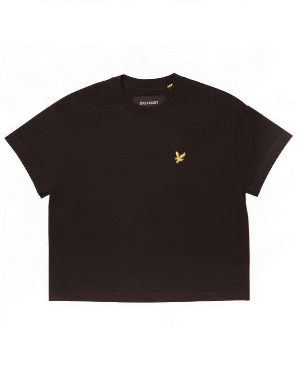 Lyle & Scott ženska majica kratkih rukava UK 6 XS crni pamuk