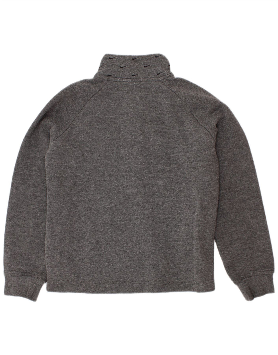 Nike Boys Graphic Zip Neck Sweatshirt Džemper 5-6 godina srednje sivi pamuk