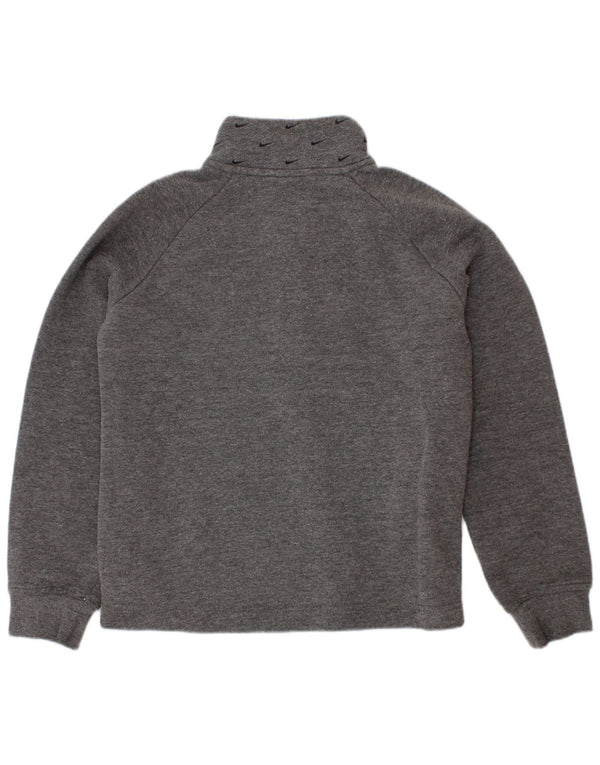 Nike Boys Graphic Zip Neck Sweatshirt Džemper 5-6 godina srednje sivi pamuk