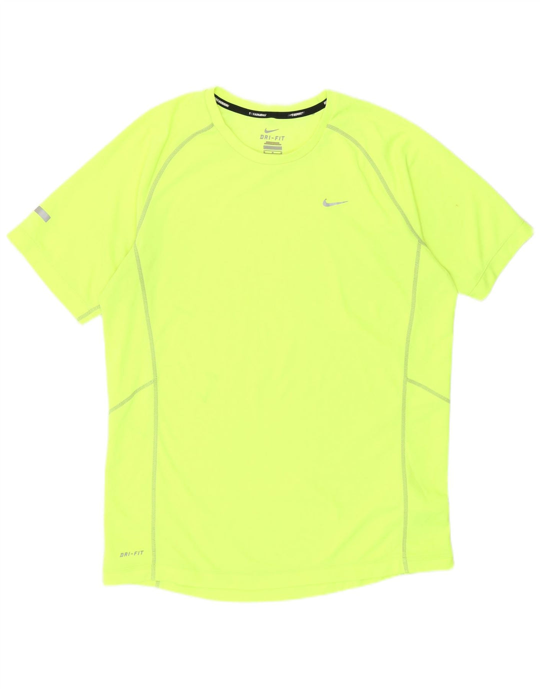 Nike Dri Fit majica kratkih rukava Srednje žuti poliester