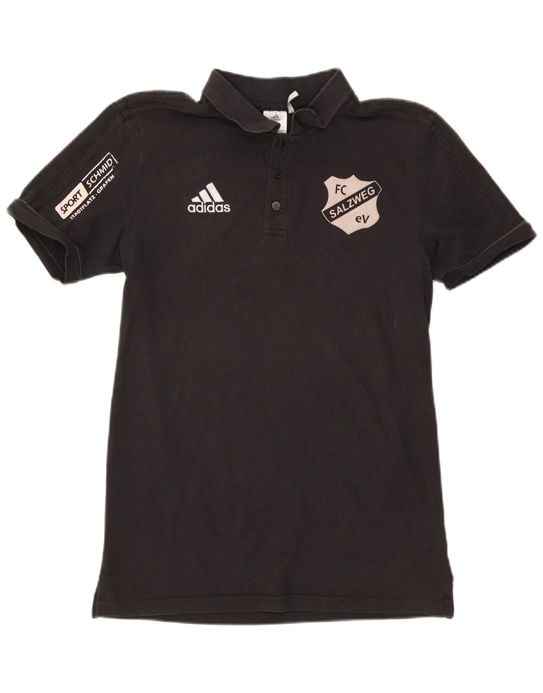 Adidas muška grafička polo majica srednje crne pamučne boje