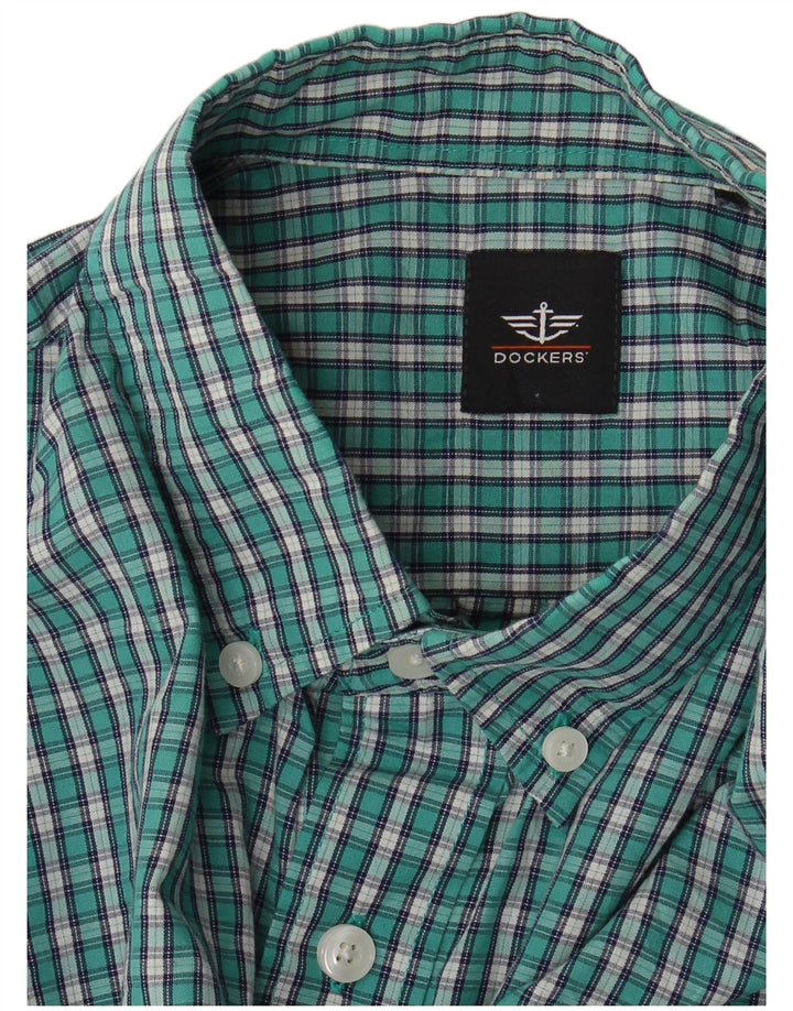 Dockers muška flanelska košulja srednje zelene kare