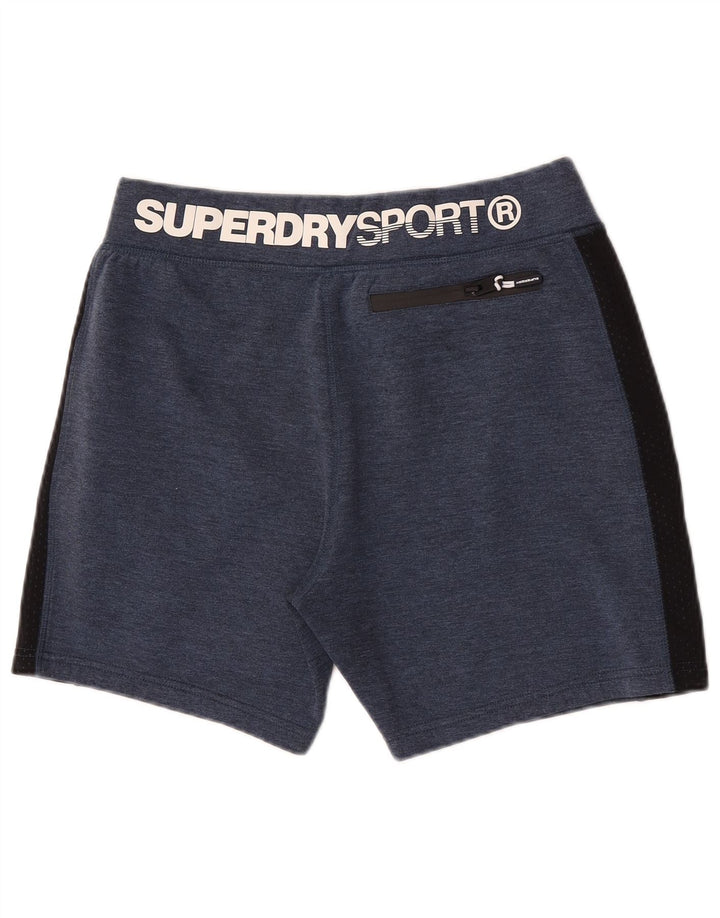 Superdry muške grafičke sportske kratke hlače, veliki poliester tamnoplave boje