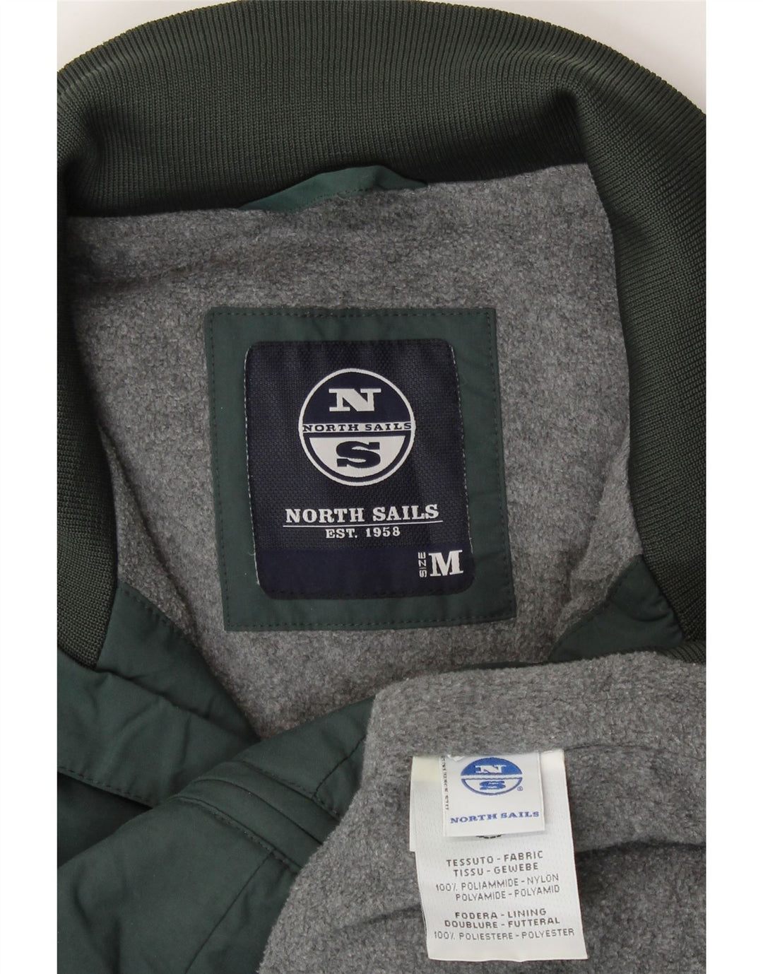 Muška bomber jakna North Sails UK 38 srednje zelene najlonske boje