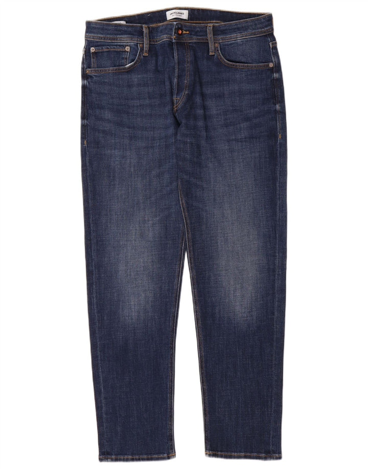 Jack & Jones Muške uske traperice W34 L32 Plavi pamuk
