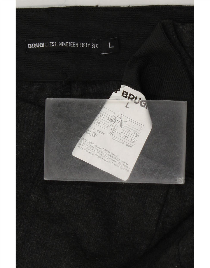 BRUGI ženske uske ležerne hlače velike W32 L28 crna viskoza