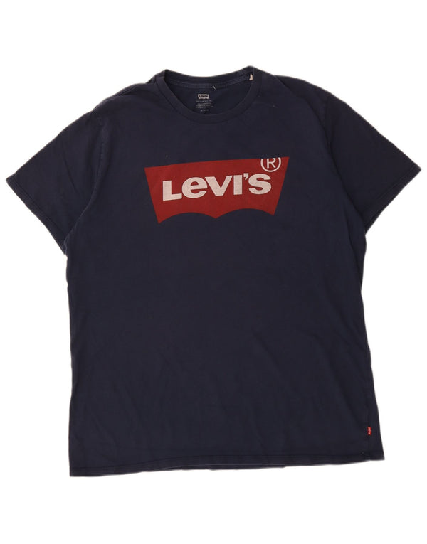 Levi's muška majica s grafičkim motivima XL tamnoplavi pamuk