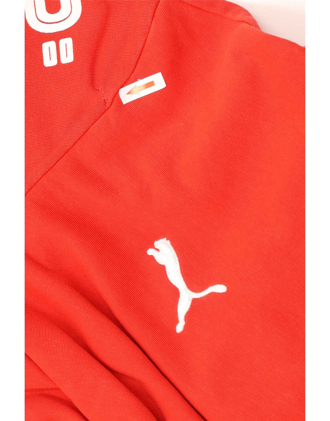 Puma muška majica s kapuljačom srednje crvene boje