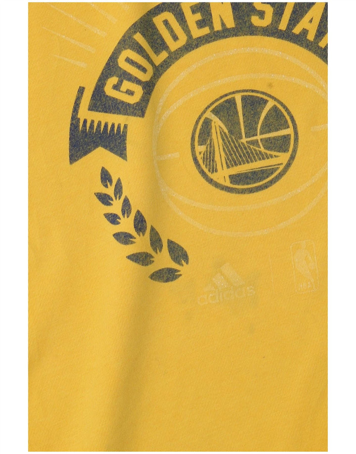 ADIDAS muška majica s grafičkim motivima Golden State Warriors Veliki žuti pamuk