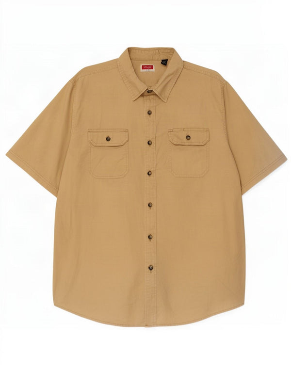 Wrangler muška majica kratkih rukava XL bež pamuk