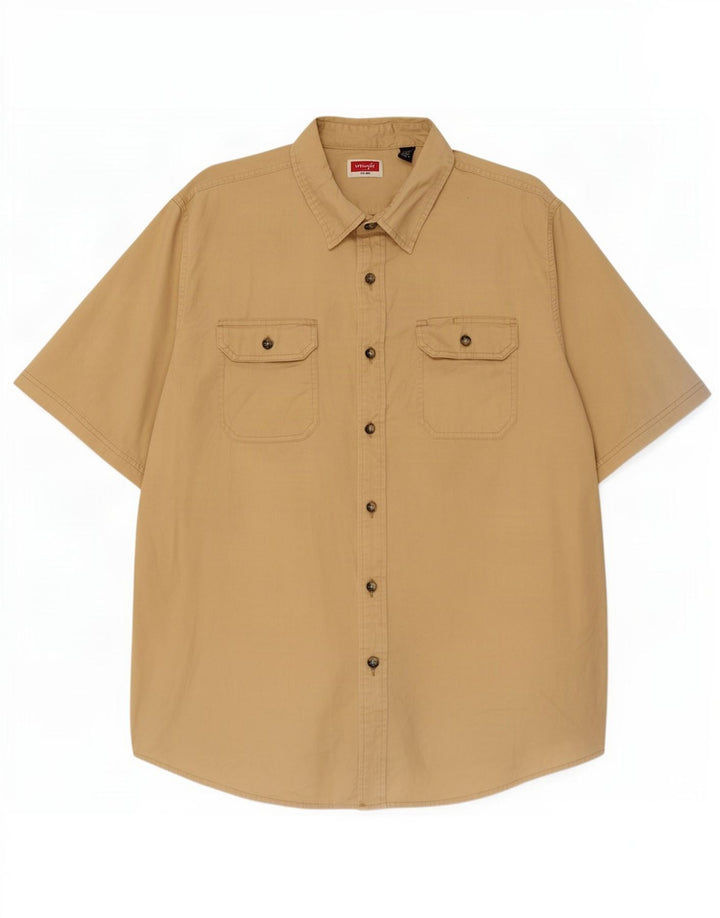 Wrangler muška majica kratkih rukava XL bež pamuk
