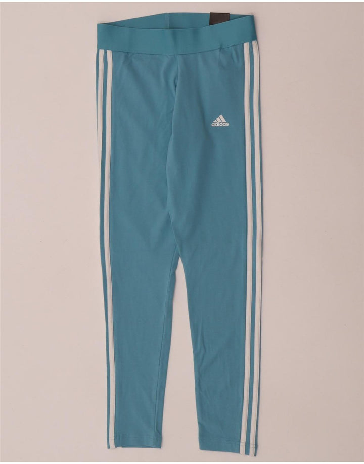 Adidas ženske tajice UK 8/10 male plave pamučne