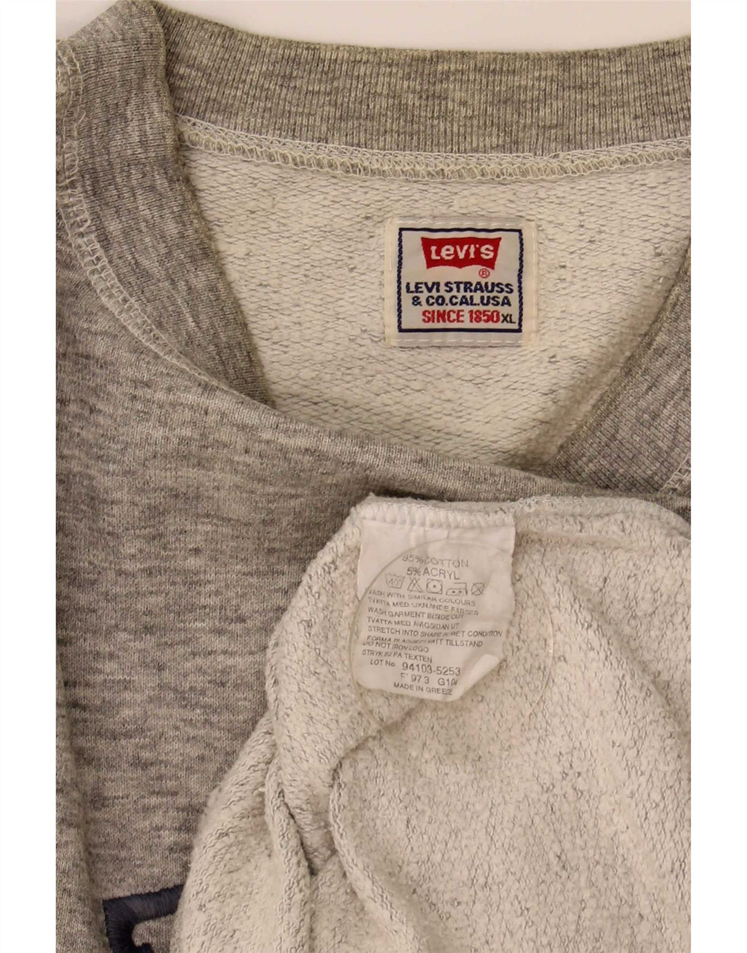 Levi's muška majica s grafičkim motivima XL, sivi flekasti pamuk