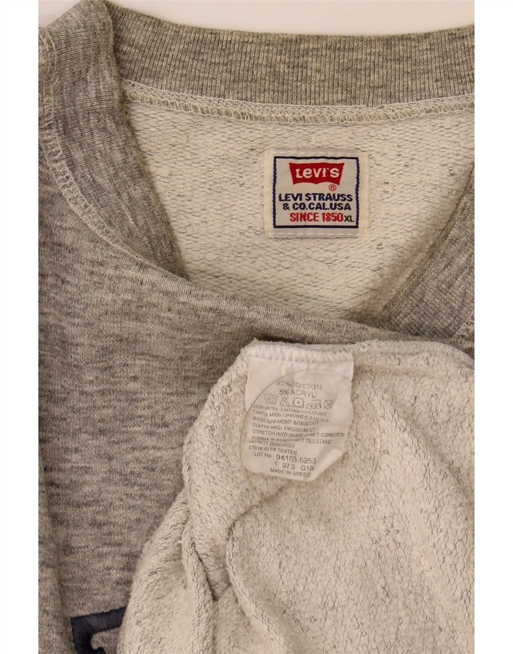 Levi's muška majica s grafičkim motivima XL, sivi flekasti pamuk