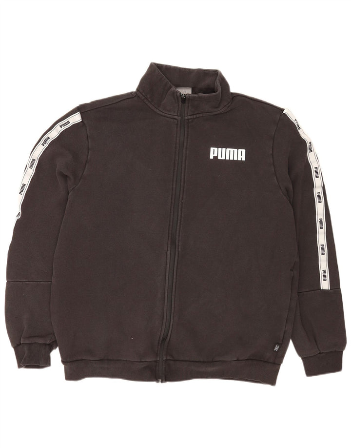Puma muška trenirka s grafičkim motivima, velika siva pamučna jakna