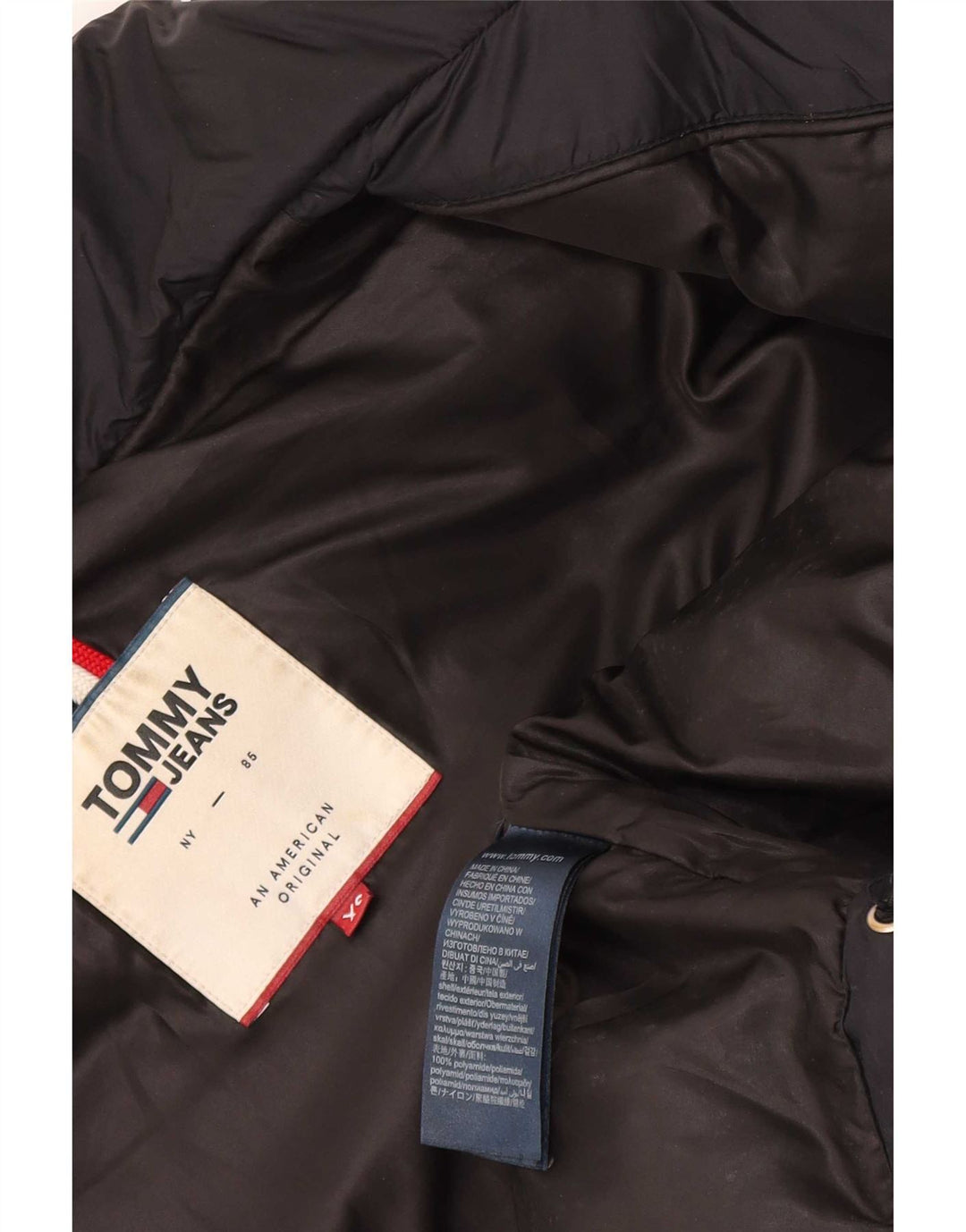 Tommy Hilfiger muška podstavljena jakna UK 34 XS crni poliamid