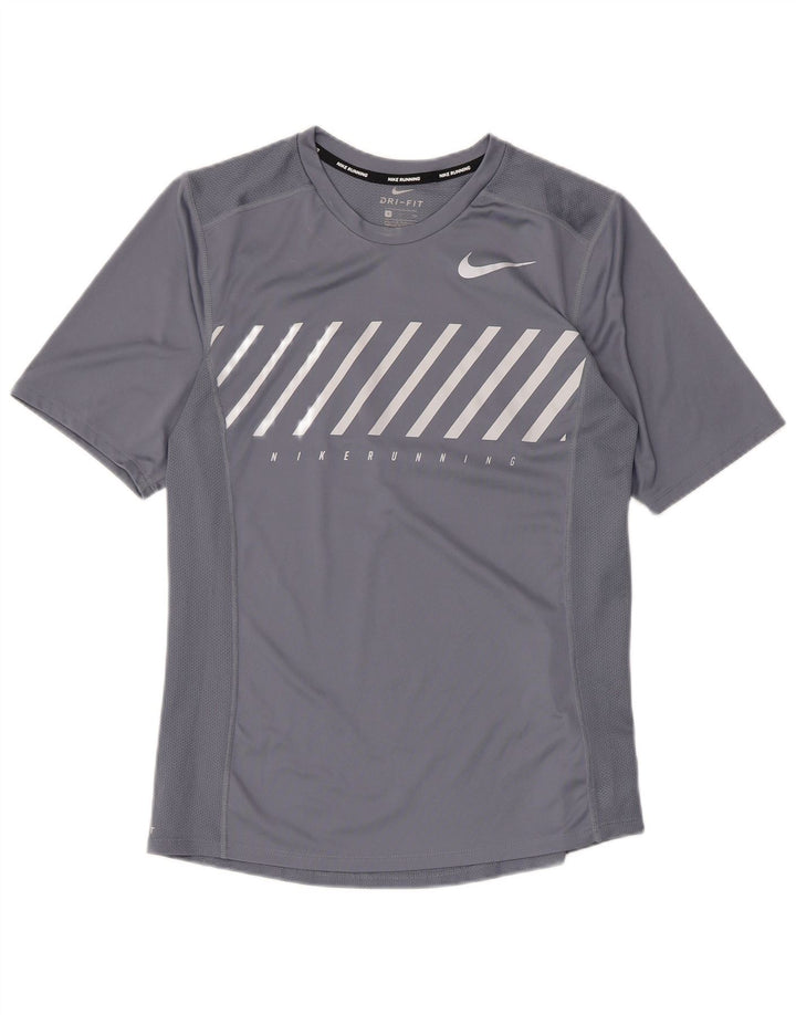 Nike Dri Fit Graphic T-Shirt majica kratkih rukava, mali sivi poliester