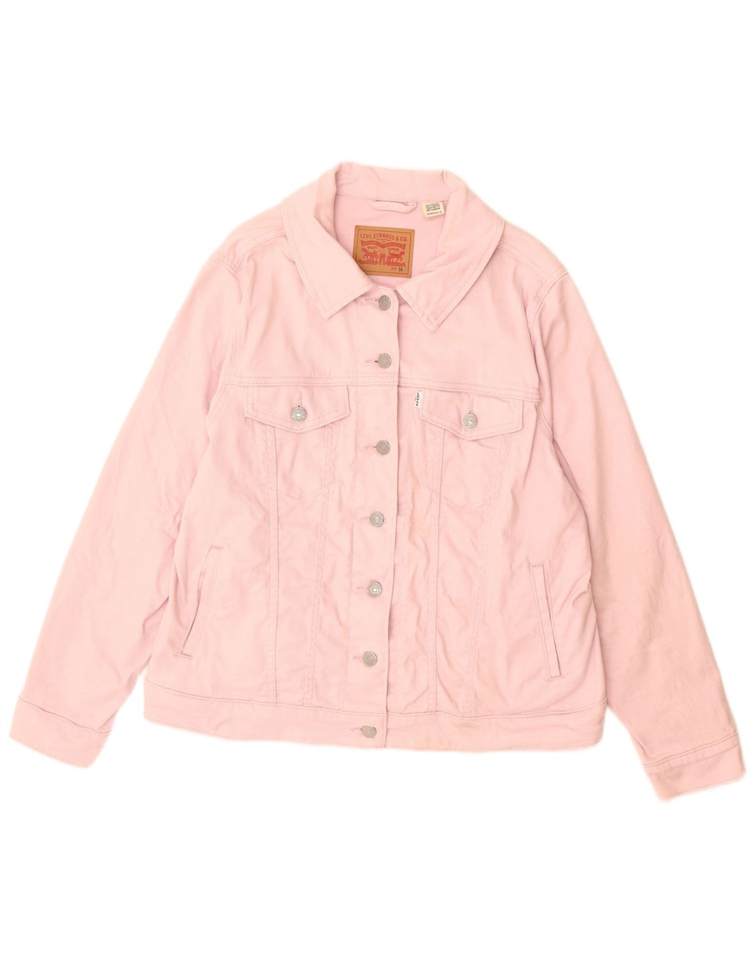 Levi's ženska traper jakna UK 18 XL, ružičasti pamuk