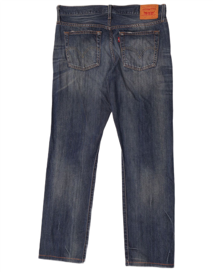 Levi's muške 501 ravne traperice s oštećenjem W32 L29 plave