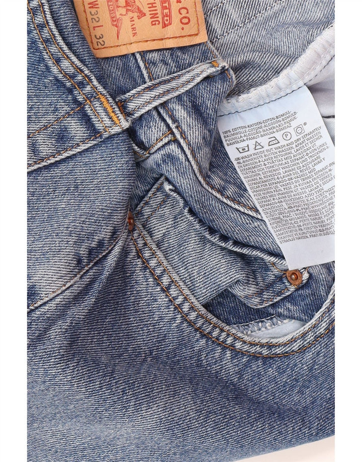 Levi's muške 582 ravne traperice W32 L28 plavi pamuk
