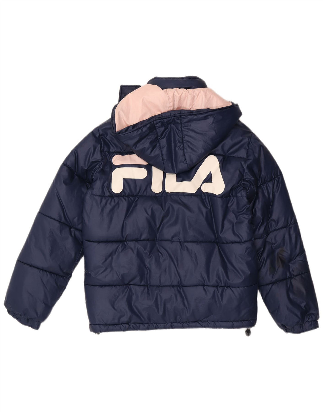 Fila ženska prevelika jakna s podstavljenom grafikom UK 6 XS tamnoplavi poliester
