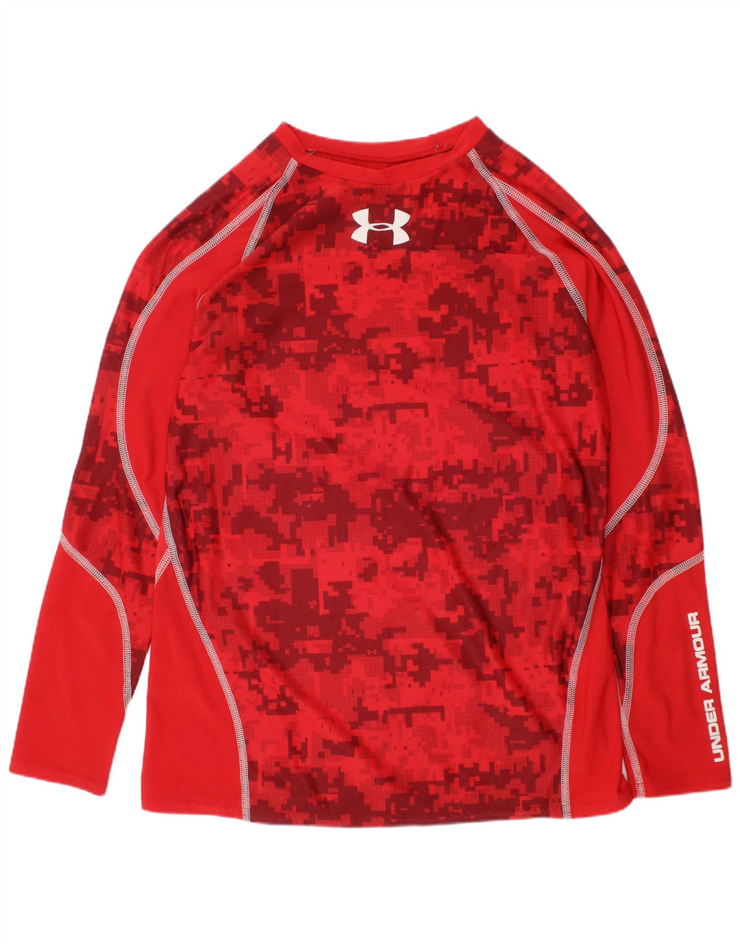 UNDER ARMOUR Boys Heat Gear Graphic majica dugih rukava 13-14 godina XL crvena