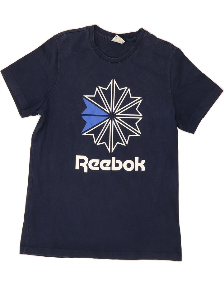 Mens Graphic T-Shirt Top Large Vintage Reebok and Second-Hand Reebok from Messina Hembry 