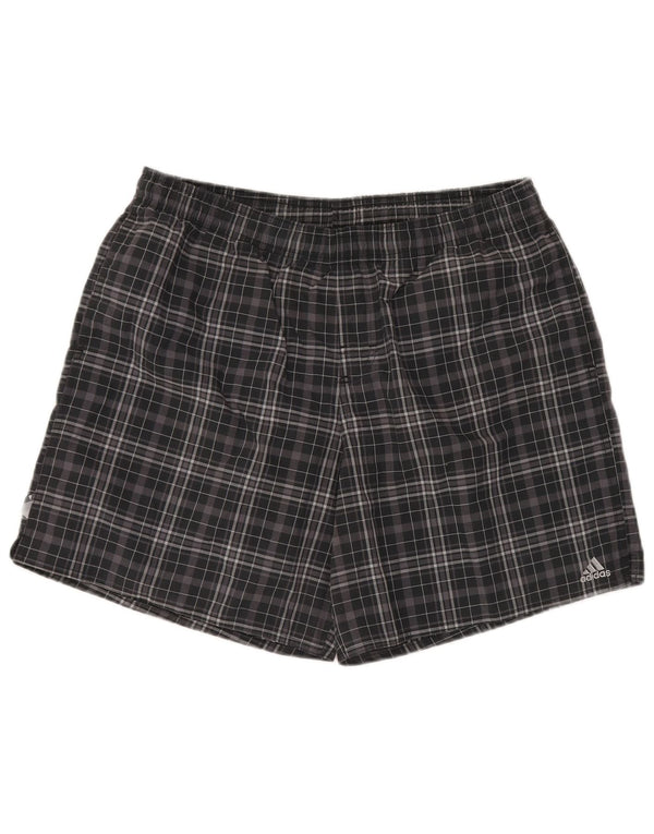 ADIDAS muške kratke hlače za kupanje, veliki crni karirani poliester