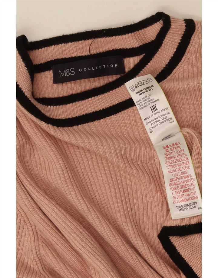 Top ženske bluze Marks & Spencer UK 14 Velike ružičaste pruge od viskoze