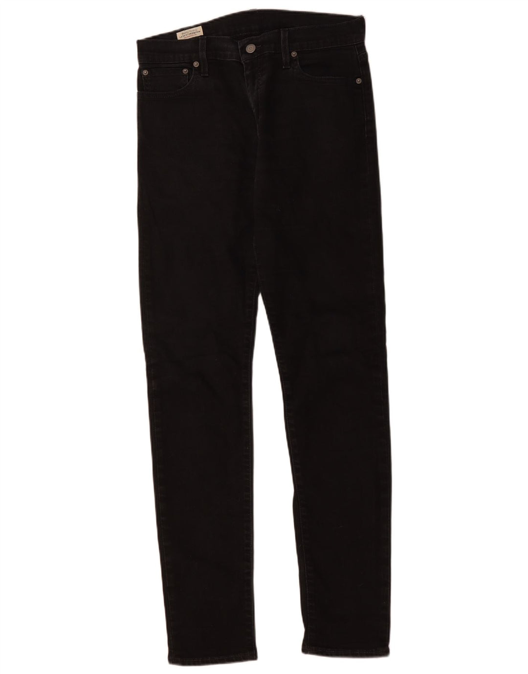 LEVI'S muške 512 uske sužene traperice W30 L34 crni pamuk
