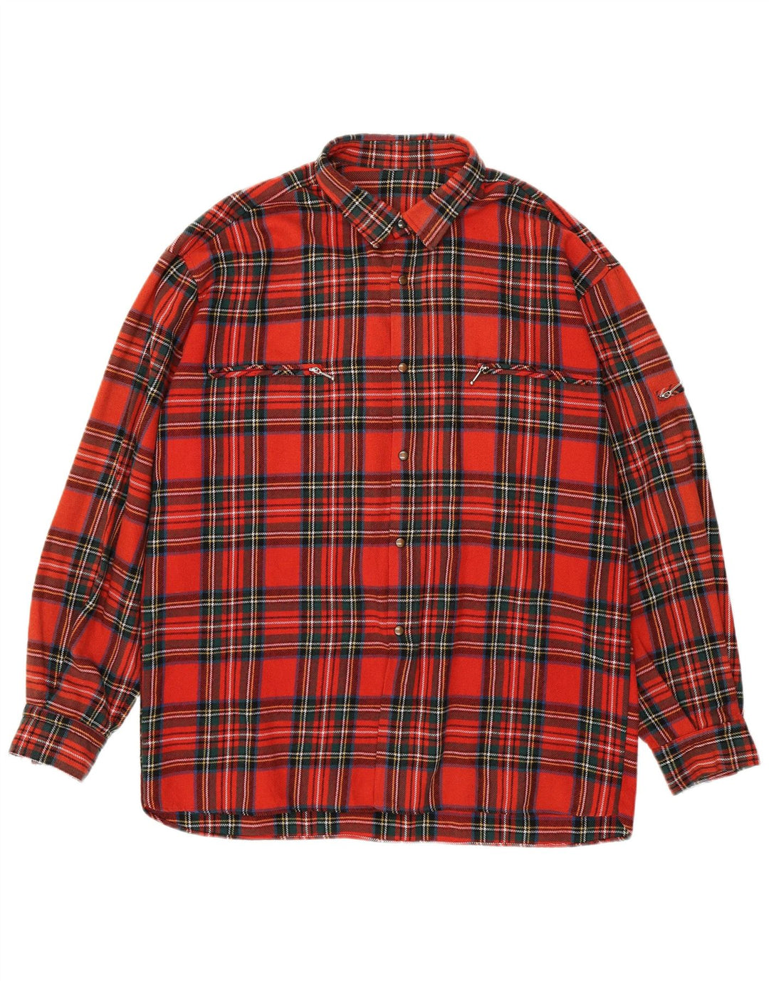 Vintage muška flanelska košulja XL crveno karirano