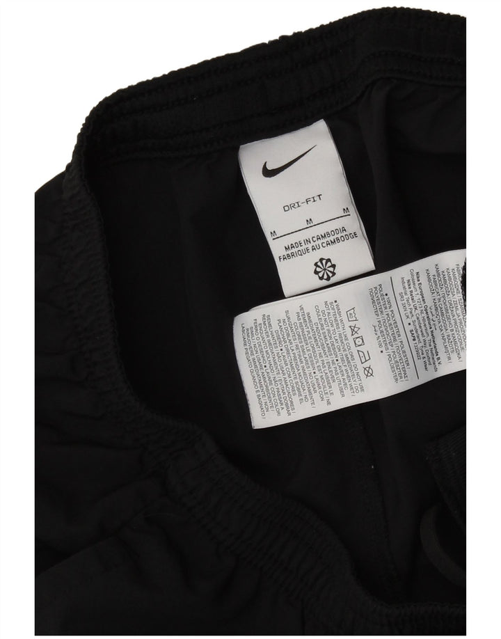 Nike muške Dri Fit grafičke sportske kratke hlače srednje crne boje od poliestera
