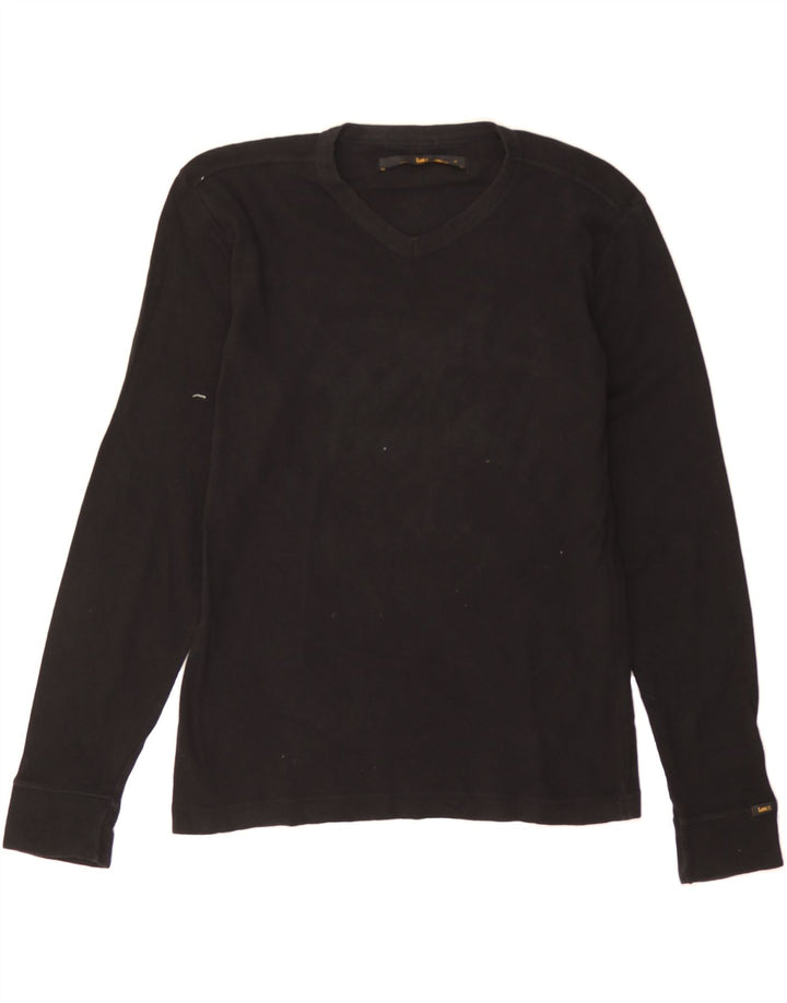 LEE Womens Top Long Sleeve UK 16 Large Black Cotton Vintage Lee and Second-Hand Lee from Messina Hembry 