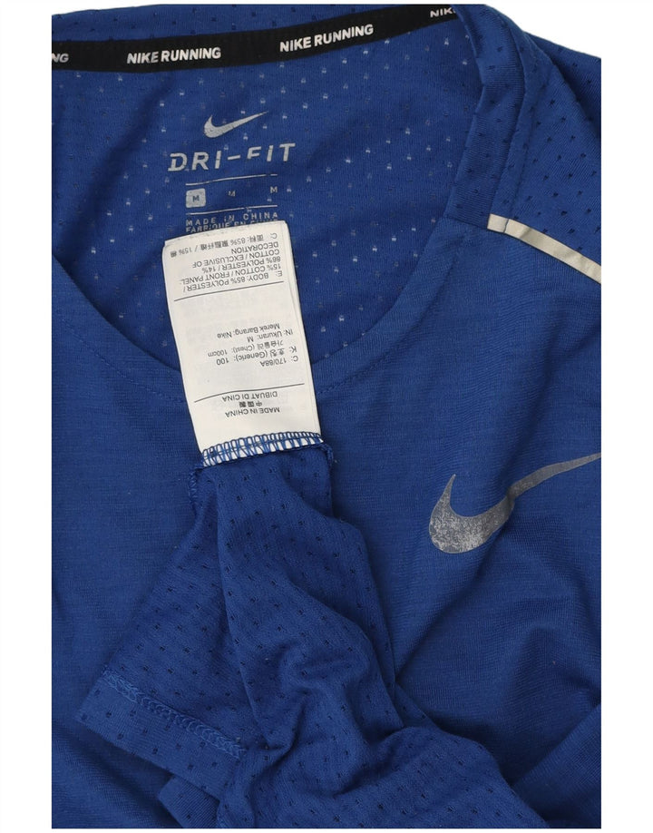 NIKE muška Dri Fit majica kratkih rukava srednje plavi poliester