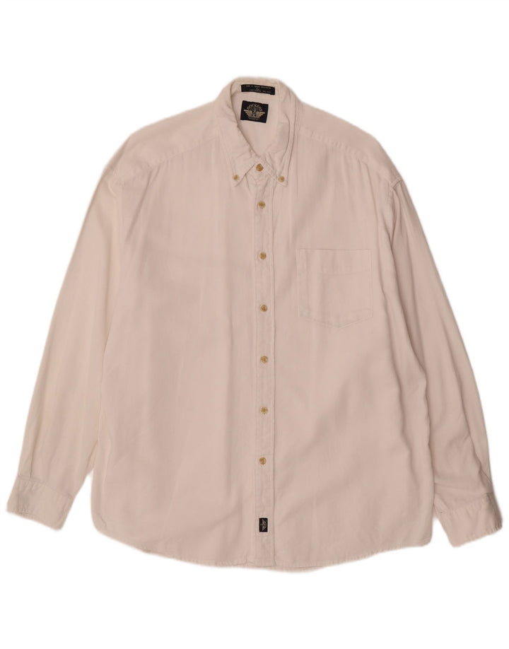 DOCKERS Mens Shirt Large White Cotton