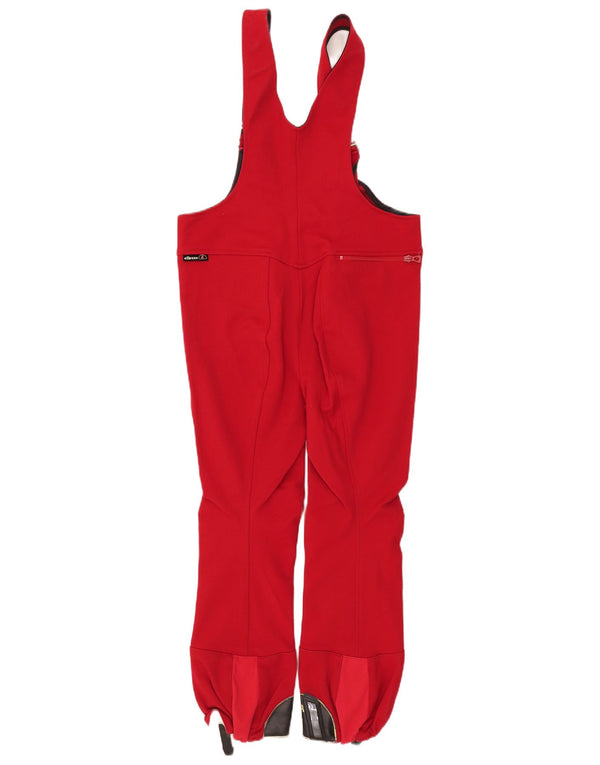 Ellesse Womens Dungarees Ski Trousers UK 14 Medium Red