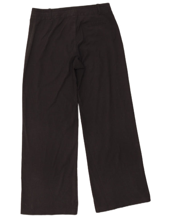 Laura Ashley Ženske ležerne hlače UK 12 srednje W30 L31 crni poliester