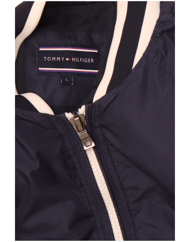 TOMMY HILFIGER ženska bomber jakna UK 16 Large tamnoplava