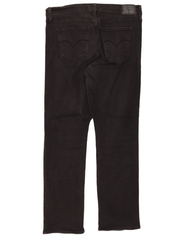 Levi's ženske ravne traperice 314 za oblikovanje W32 L30 crni pamuk